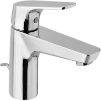 Nemo Spring Prato wastafelmengkraan eengreeps groot model met vaste bek met automatische lediging keramische schijven 11lmin chroom NF en ACS gekeurd