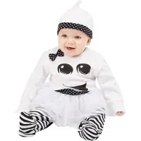 Smiffys Kinder Kostuum -Kids tm 1 jaar- Ghost Girl Baby Wit/Wit