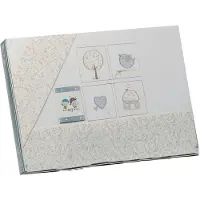 Gamberritos laken set beige figuurtjes 3 delig groot