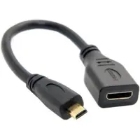 Coretek Micro HDMI (m) - Mini HDMI (v) adapter - versie 1.4 (4K 30Hz) - 0,15 meter