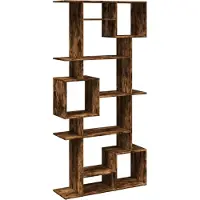 vidaXL Boekenkast 92x29x188 cm bewerkt hout gerookt eikenkleurig