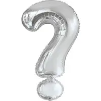 Amscan Folieballon Vraagteken 86 Cm Zilver