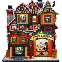 Lemax Dasher's advent stable, b/o (4.5v)