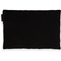 Knit Factory Vinz Sierkussen - Rechthoekig kussen - Kussen woonkamer - Bank kussen - Decoratie kussen - Zwart - 60x40 cm - Kussenhoes inclusief kussenvulling