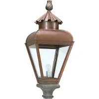 Ks Verlichting Nostalgische lantaarnlamp Jan vd Heijden 80cm koperbruin