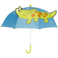 Playshoes kinderparaplu junior 70 cm polyester blauw/groen