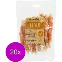 Timo Runder Kauwstick - Hondensnacks - 20 x Kip 12 cm 150 g 15 stuks