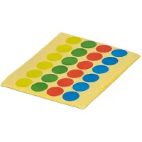 MAUL Stickerpunten, 4 kleuren,480 st/verp - 3 stuks
