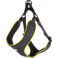 Flamingo Harnas hond – honden tuigje – harnas hond anti trek – hondentuigjes – hondentuig anti trek – Step&Go Tasha – grijs – maat L – A:58cm B:75-95cm x 20mm x 5mm