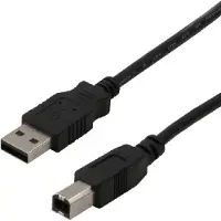 MCL 5m USB A/USB B USB-kabel USB 2.0 Zwart