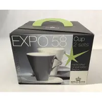 Royal Boch Expo 58 Doos 2 stuks koffietas en ondertas