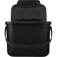 Practic Mini Bini - Afvalbak 6L - met deksel en handvat voor de keuken - BPA-vrij - Zwart - 17cm x 24.5cm x 19cm