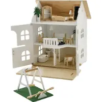 Vertbaudet Romantisch poppenhuis + meubilair wit