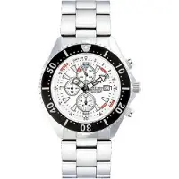 Chris Benz Uni horloge CB-C300-W-MB Chronograaf, Lichtwijzer, Stopwatch, Dieptemeter, dato, maximale dieptegeheugen