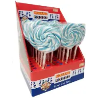 Holland Foodz Grote Spiraal Lollie Blauw - 10 stuks