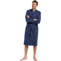 Pastunette Heren badjas bamboe Pastunette 7399-651-1 donker blauw - Blauw - S/48
