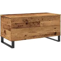 vidaXL Salontafel 90x44,5x45 cm bewerkt hout oud houtkleurig