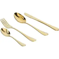 Tognana Antony Golden Bestekset - Golden - 24-delig