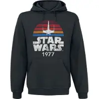 Star Wars - Disney Trui met capuchon - 1977 - S tot 5XL - voor Mannen - zwart - Maat S