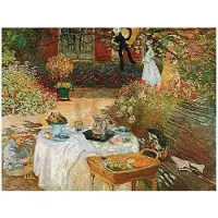 PGM Kunstdruk Claude Monet - Le dèjeuner 70x50cm