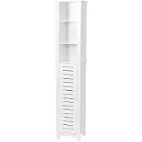 4Goodz Badkamerkast hoog santorini met 1 deur en 6 planken 173 cm -