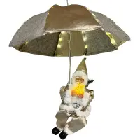 Intratuin Kersthanger Santabrella Kerstman Met Verlichting D 50 H 60 Cm