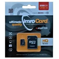 IMRO 256GB Serie - Geheugenkaart - microSDXC - UHS-3 Klasse