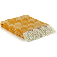 Most - Plaid Lucca - 100% Nieuw-Zeelandse wol - 140 x 200 cm - geel