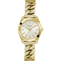 GUESS Analoog horloge 'Serena' goud / wit