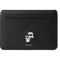Karl Lagerfeld Mouw KLCS14SAKCPMK 14" czarny/zwart Saffiano Karl&Choupette (14"), Laptoptas, Zwart
