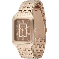 Fossil Analoog horloge 'RAQUEL' bruin / rosé