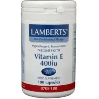 Lamberts Vitamine E 400IE natuurlijk (180 capsules)