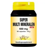 Nhp Super multi mineralen 650mg (60 capsules)