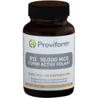Proviform Vitamine B12 10.000 mcg combi folaat (60 zuigtabletten)