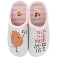Hot Potatoes Pantoffels Kontich 61031 Grijs-41 maat 41