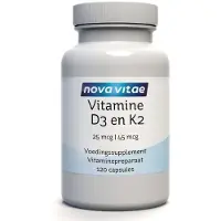 Nova vitae Vitamine D3 25mcg K2 45mcg (120 capsules)