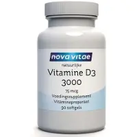 Nova vitae Vitamine D3 3000/75mcg (90 softgels)