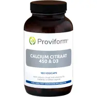 Proviform Calcium citraat 450 & D3 180 Vegetarische capsules