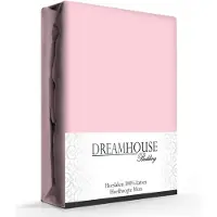 Dreamhouse Hoeslaken - katoen - roze - 160x200 cm