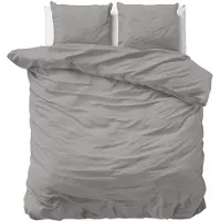 Primaviera Deluxe Dekbedovertrek Satin Grey Katoensatijn-140 x 200 / 220 cm | 1-Persoons