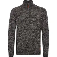 Blend Trui 'Danovan' bruin / zilvergrijs / rood / zwart gemêleerd
