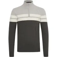 Blend Trui 'Naresh' antraciet / stone grey / wit