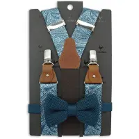 Sir Redman SR20027 ( SRCOMBI20027B ) bretels combi pack Paisley Sketch blauw