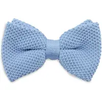Sir Redman SR24003 ( SRBOWTIE24003 ) gebreide strik lichtblauw
