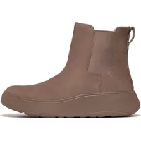 FitFlop Women F-Mode Suede Flatform Chelsea Boots Minky Grey-Schoenmaat 36