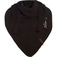 Knit Factory Coco Omslagdoek/Sjaal - Donkerbruin - 190x85 cm