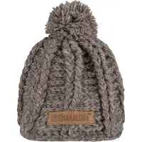 Shakaloha Gebreide Wollen Muts Heren & Dames Beanie Hat van schapenwol met polyester fleece voering - Boss Beanie Grey Unisex - One Size Wintermuts