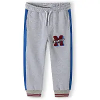MINOTI Broek royal blue/koningsblauw / grijs gemêleerd / zwart / wit