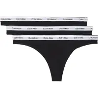Calvin Klein Jeans Underwear String zwart / wit