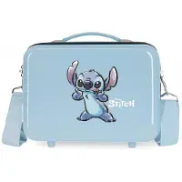Disney Disneyunisex voor kinderen. 2913921 Toilettas Stitch Maak een gezicht aanpasbaar blauw (OSFA), Casual, ABS/polycarbonaat, Marineblauw, kinde